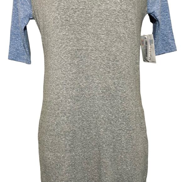 NWT LuLaRoe Julia Dress XXS Raglan Sleeve Color Block Modest Pencil Skirt Career - Picture 4 of 15